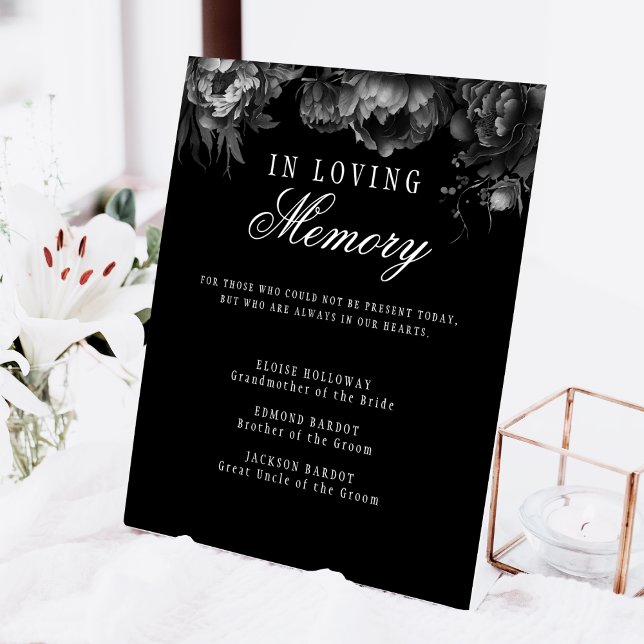 Expositor En L Monumento al Boda negro gótico clásico (Subido por el creador)
