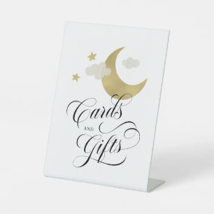 Expositor En L Moon Stars Cloud Cards and Gifts Baby Shower Rótul