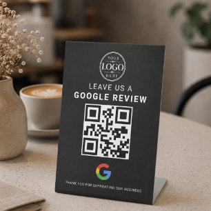 Expositor En L Mostrar código QR de reseñas de Google