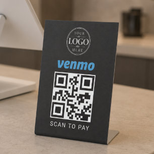 Expositor En L Mostrar Venmo para pagar al escanear