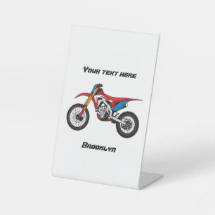 Expositor En L Moto de moto de tierra roja