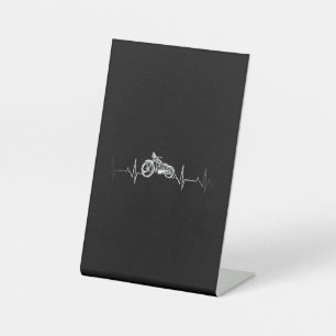 Expositor En L Motocicleta Heartbeat T-Shirt - Me encanta mi moto