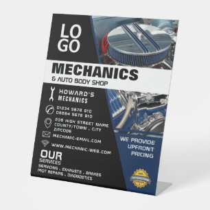 Expositor En L Motor de motor, mecánica automática y publicidad d