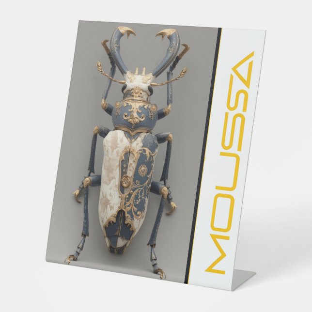 EXPOSITOR EN L MOUSSA  PEDESTAL SIGN (Anverso)