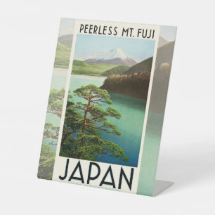 Expositor En L Mt Fuji Japón Afiche de Viaje Arte de época