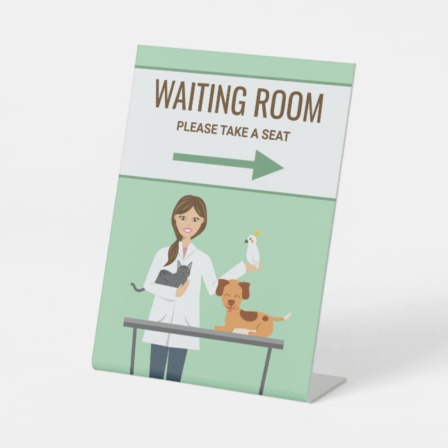 Expositor En L Mujer Veterinaria - Sala de Espera (Anverso)