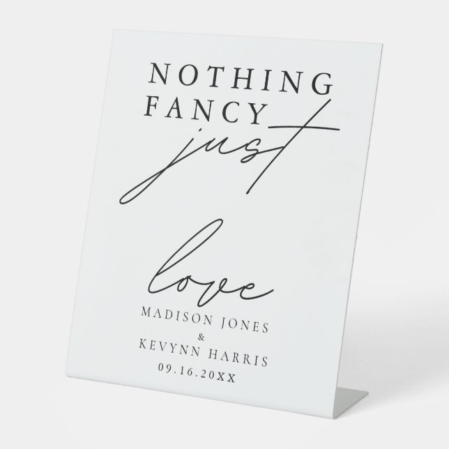 Expositor En L Nada Fancy Just Love Boda (Anverso)