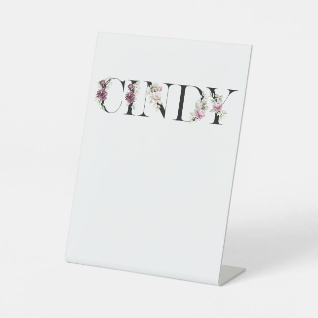 Expositor En L Name Cindy (Anverso)