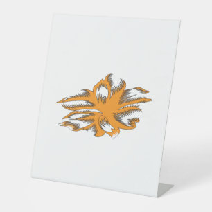 Expositor En L Naranja amarillento, decorativo amarillo anaranjad