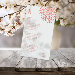 Expositor En L Naranja caprichoso Red Flourier Boda Menú