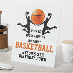 Expositor En L naranja de baloncesto Boy 5ª fiesta de cumpleaños