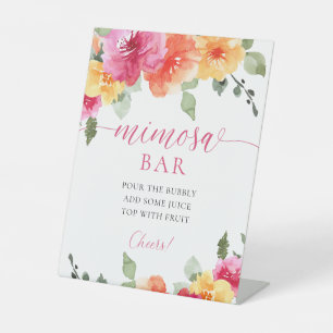 Expositor En L Naranja de melocotón rosa caliente Mimosa Bar