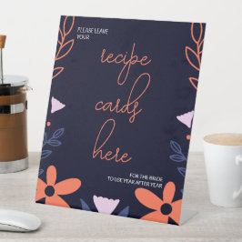 Expositor En L Naranja oscuro Floral Bridal Shower