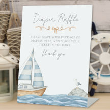 Nautical Baby Shower Diaper Raffle
