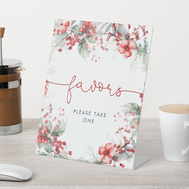 Expositor En L Navidades Berry Shower Favor (In Situ)