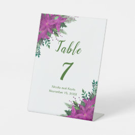 Expositor En L Navidades Boda de flores de púrpura de poinsettia