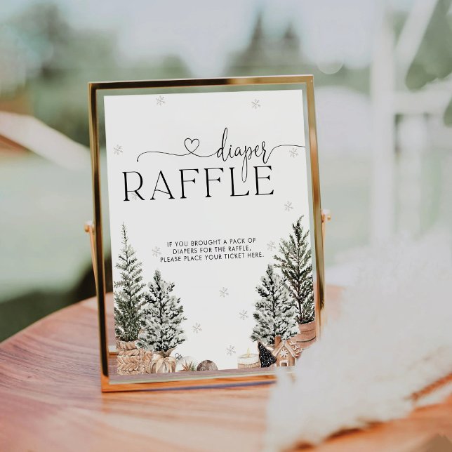 Expositor En L Navidades cómodos Rótulo Baby Shower Diapers Raffl (Subido por el creador)