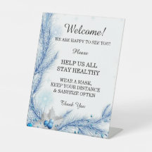 Navidades de invierno Blue Pine Seguridad Boda