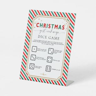 Expositor En L Navidades festivos regalan Rótulo de juego de dado