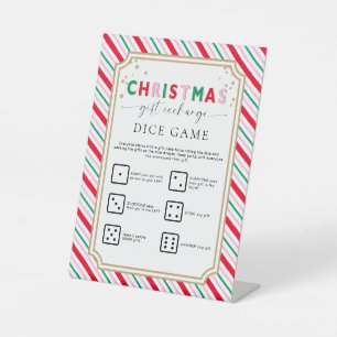 Expositor En L Navidades festivos regalan Rótulo de juego de dado