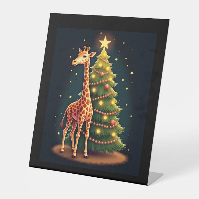 Expositor En L Navidades Giraffe Árbol oficial Topper Funny Tall (Anverso)