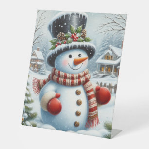 Expositor En L Navidades lindos, vintage/caprichosos/snowman inve