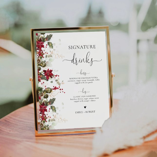 Expositor En L Navidades Red Poinsettia Signature Bebe Rótulo (Subido por el creador)