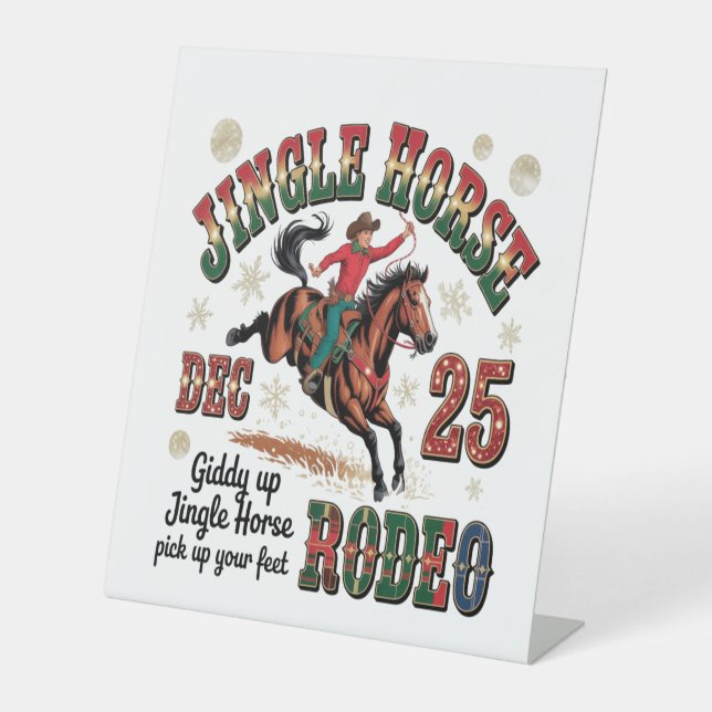 Expositor En L Navidades Rodeo Jingle Horse (Anverso)