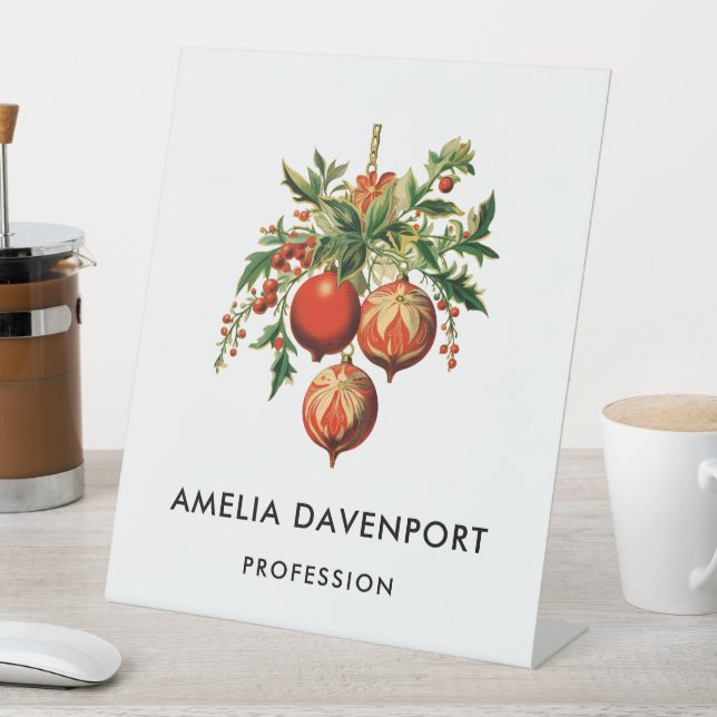 Expositor En L Navidades rojos baubles con fiesta holly (In Situ)