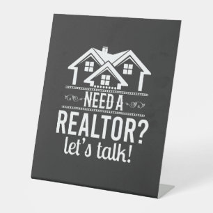 Expositor En L ¿Necesita un realtor? Agente inmobiliario