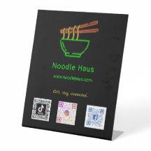 Neon Asian Noodle Bowl Códigos de exploración de m