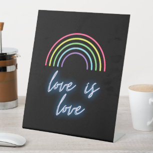 Expositor En L Neon Love is Love Rainbow