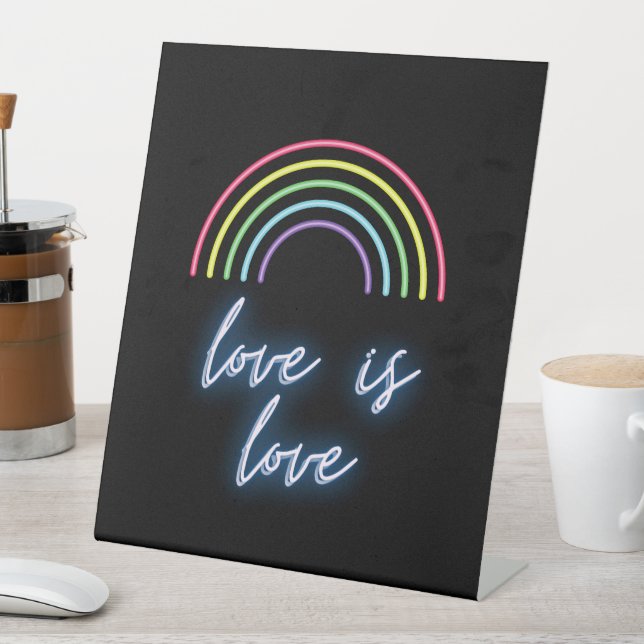 Expositor En L Neon Love is Love Rainbow (In Situ)