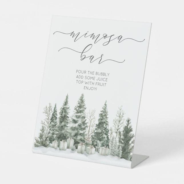 Expositor En L Nieve en amor Ducha de novia Mimosa Bar (Anverso)