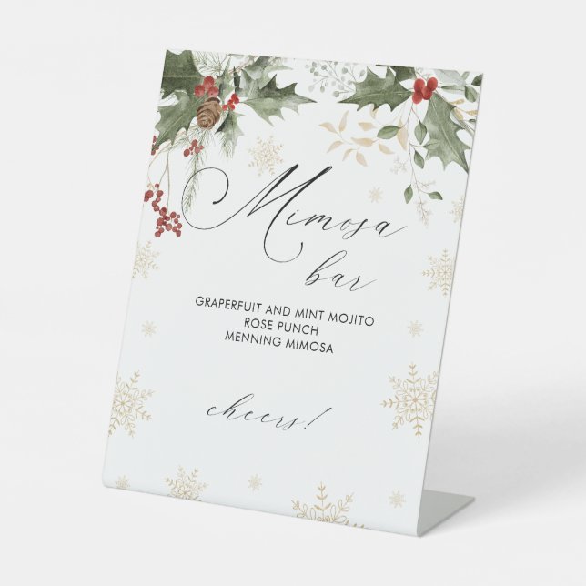 Expositor En L Nieve en amor Mimosa Bar Ducha de novias (Anverso)