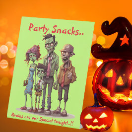 Expositor En L Niños Familia Zombie Fiesta Halloween