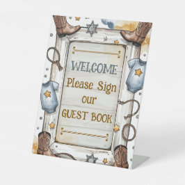 Expositor En L Niños Rústico Occidental Rodeo de Cowboy