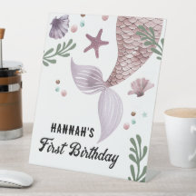 Niños Sirena Cumpleaños Mar Púrpura