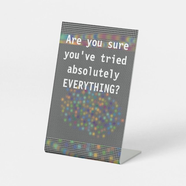 Expositor En L No dejar de tratar de alentar la cita (Anverso)