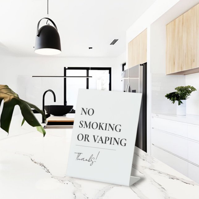 Expositor En L No fumar o Vaping Office, Airbnb, Restaurante (Subido por el creador)