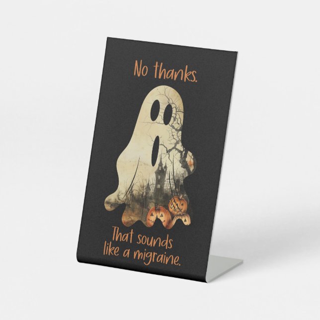 Expositor En L No, gracias. Eso Suena Como Una Migraña. (Anverso)