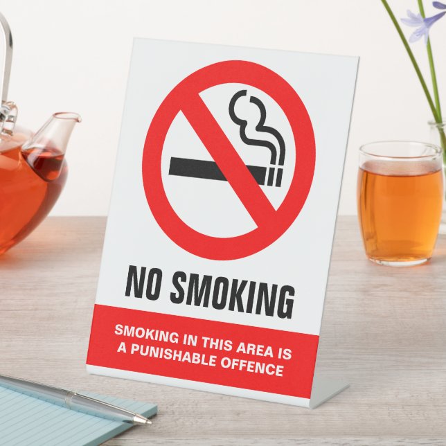 Expositor En L No hay Rótulo de tabletas para fumar (In Situ)