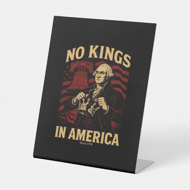 Expositor En L No Kings In America Since 1776 Anti-Donald Trumpp (Anverso)