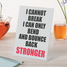 Expositor En L No puedo romper el Rótulo de Motivational Desk