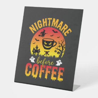 Expositor En L Noche de café de Halloween Pesadilla antes del caf
