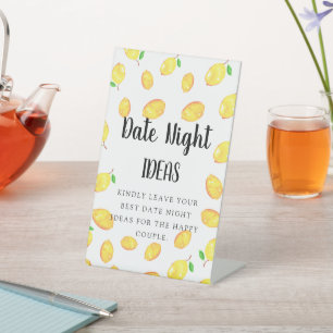 Expositor En L Noche de fiesta Ideas Rótulo Lemon Tema Ducha de n