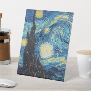 Expositor En L Noche estrellada de Van Gogh Clásico Azul Obra Mae