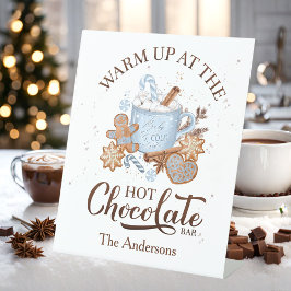 Expositor En L Nombre de familia de Navidades Blue Brown de la ba