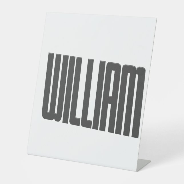 EXPOSITOR EN L NOMBRE DE TIPOGRAFÍA WILLIAM (Anverso)
