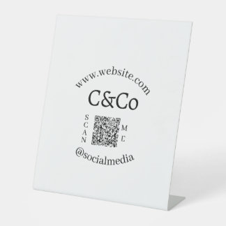 Expositor En L nombre del logotipo letra empresa redes sociales s